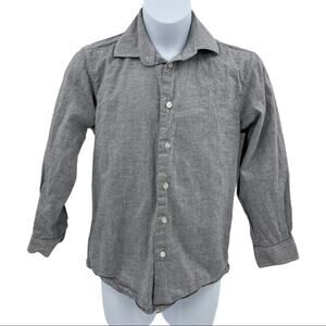 Isaac Mizrahi Gray Cotton Button Down Shirt Size 10